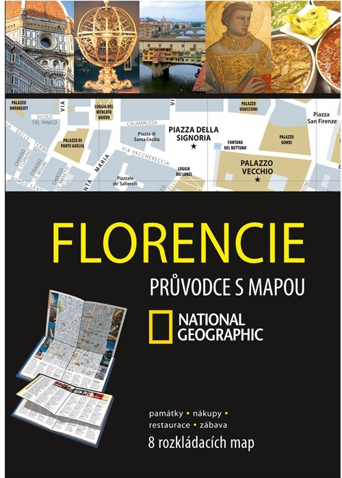National Geographic průvodce s mapou Florencie