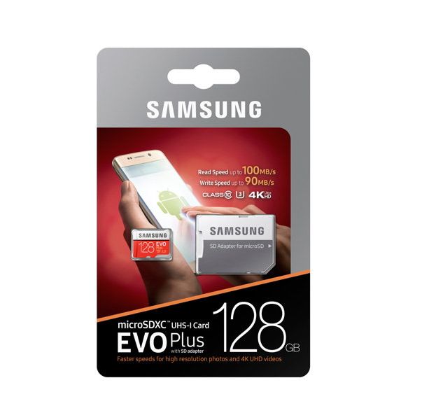 Samsung Micro SDXC 128GB EVO plus Class 10 s adaptérem