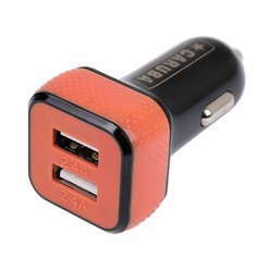 Caruba autonabíječka Duo USB Car Charger 4.8A red