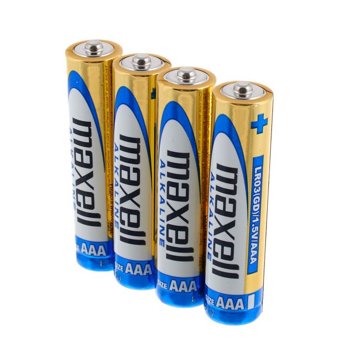 Maxell mikrotužková AAA alkalická baterie 4ks