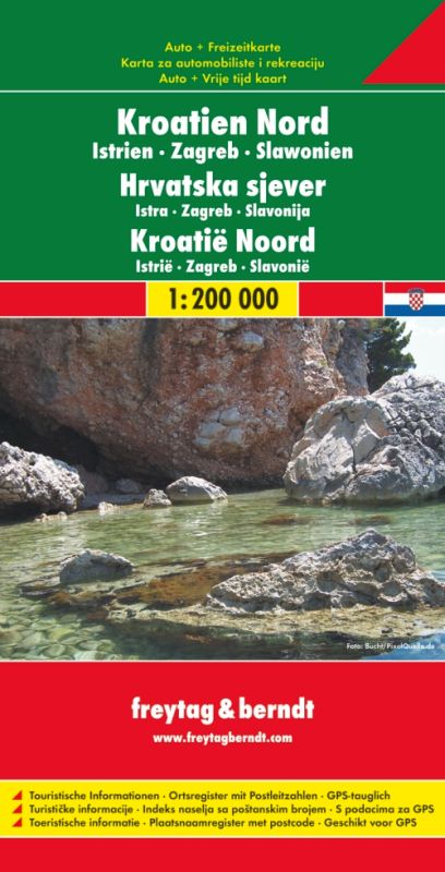 Freytag & Berndt automapa Chorvatsko sever 1:200000