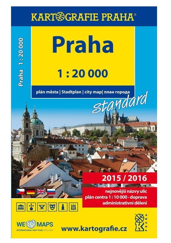 Praha 1:20000 plán města standard