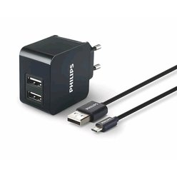 Philips duální USB nabíječka 3.1A Ultra Fast Universal s micro USB kabelem