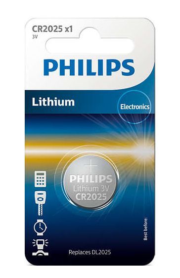 Philips lithiová baterie CR2025 1ks