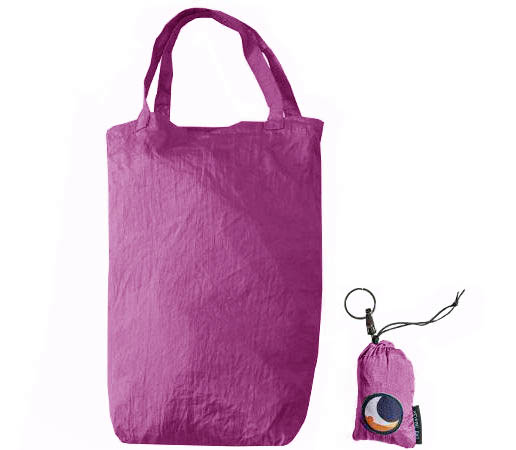 Ticket to the Moon skládací minitaška Keyring Bag pink