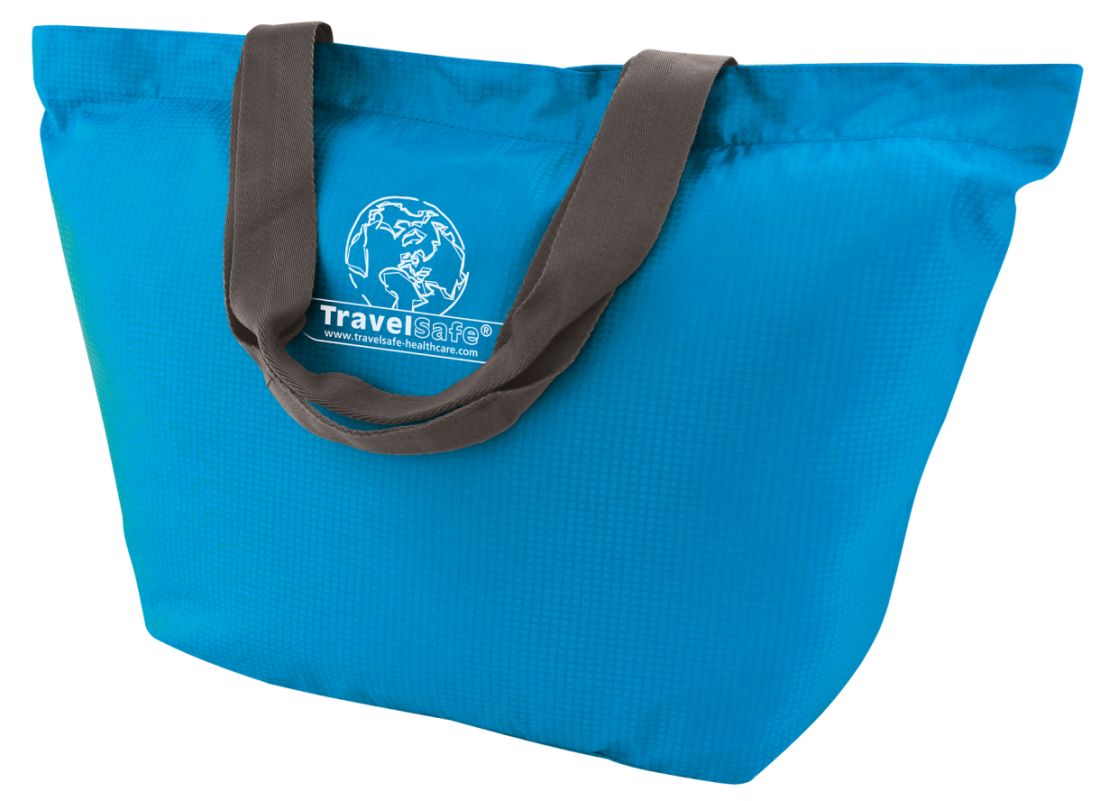 TravelSafe skládací taška Foldable Shoptasche azure